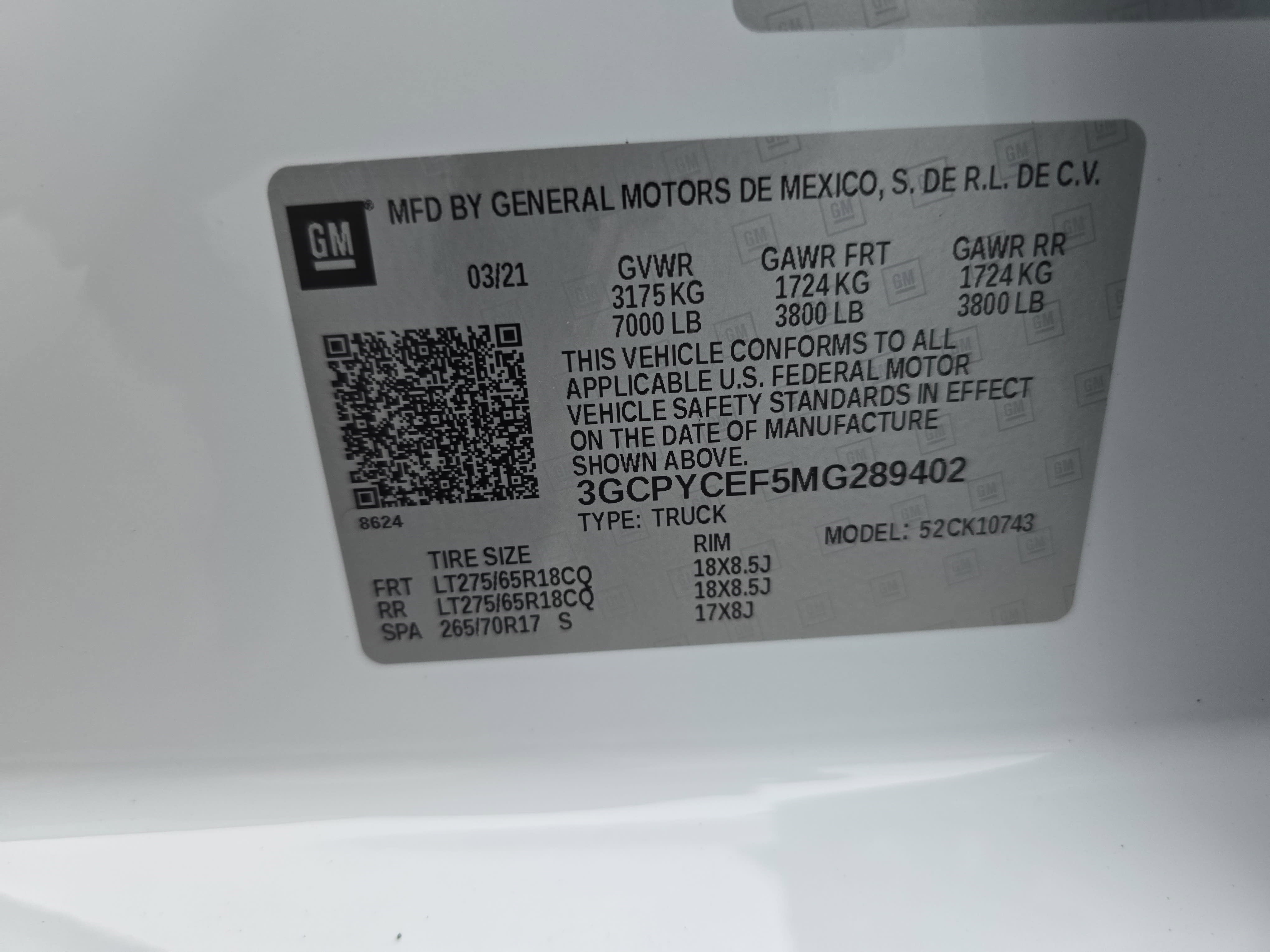 2021 Chevrolet Silverado 1500 Custom Trail Boss