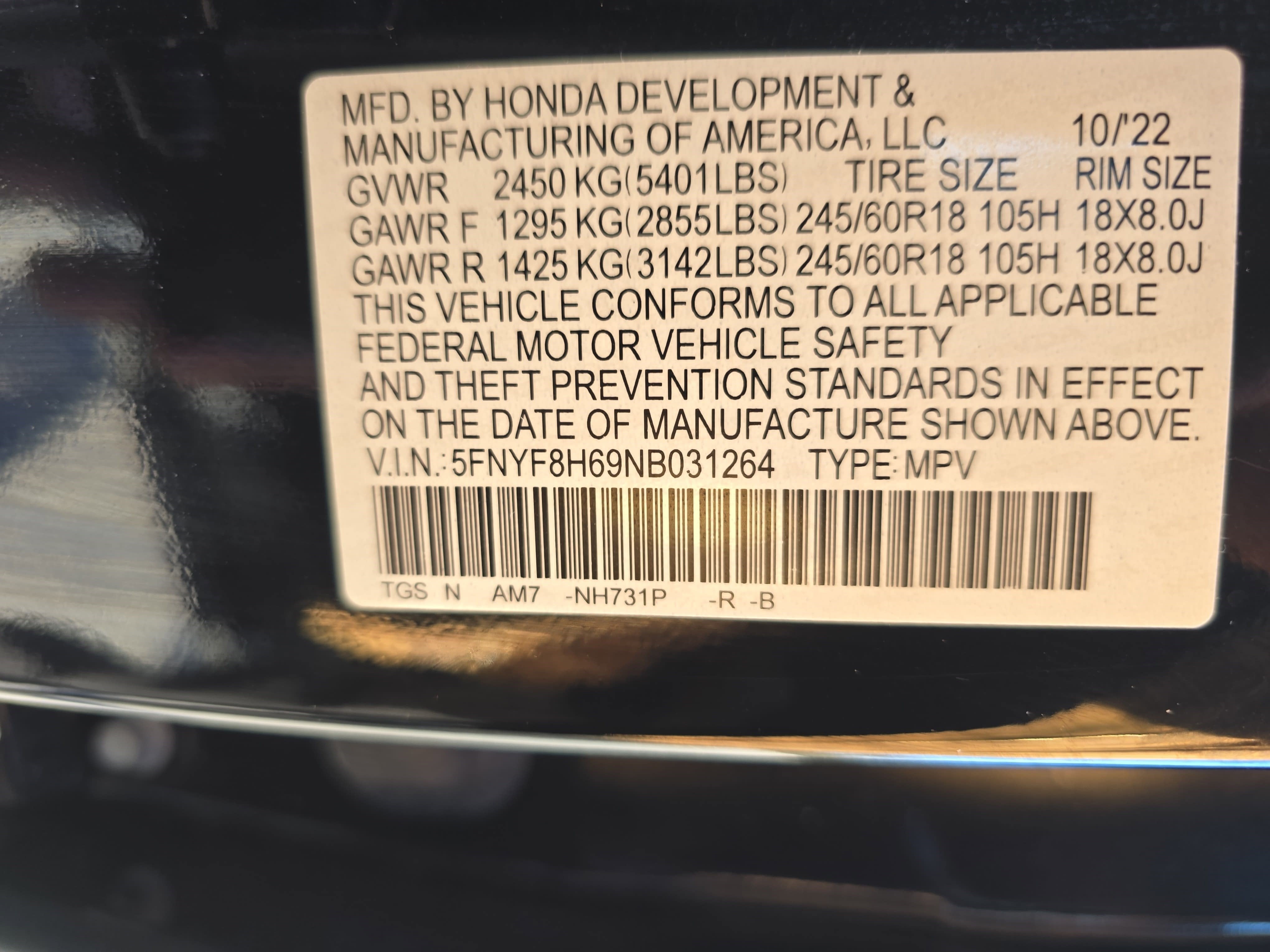 2022 Honda Passport TrailSport