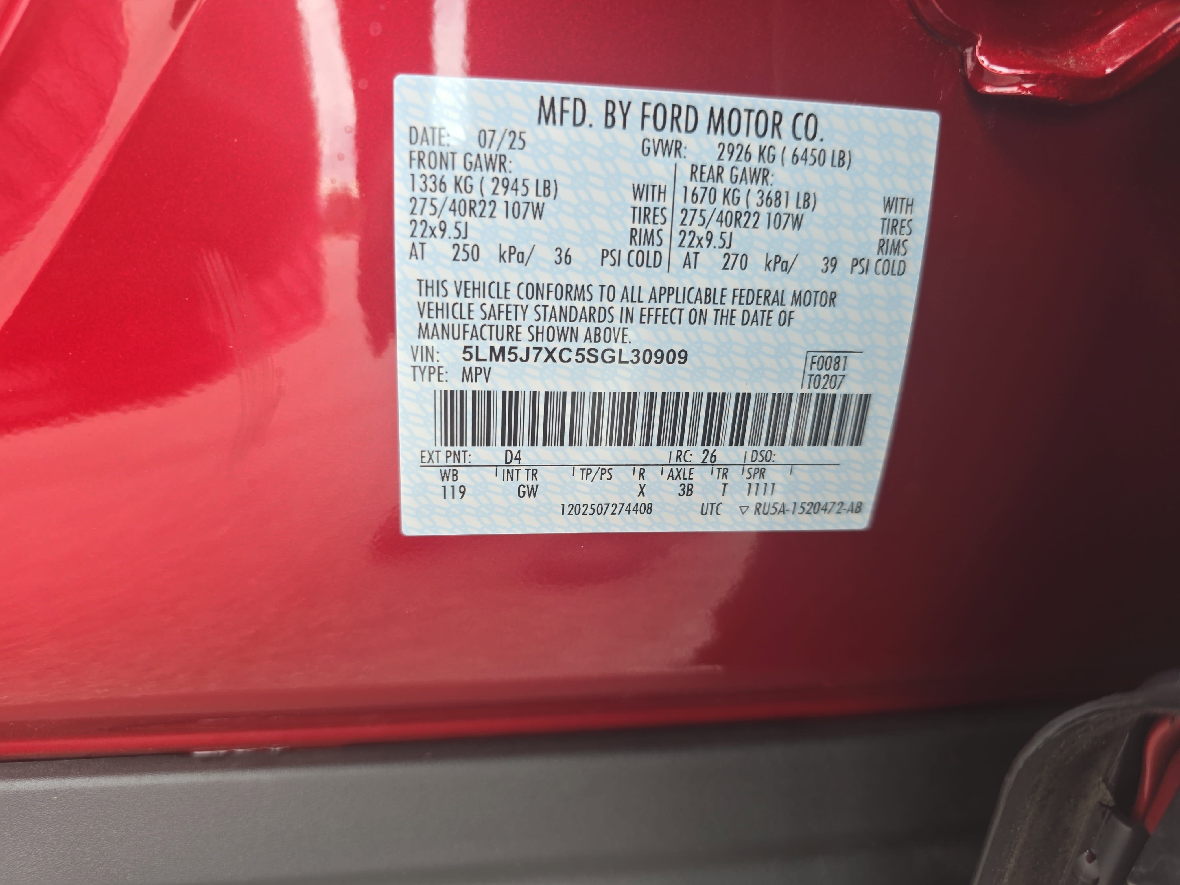 2025 Lincoln Aviator Reserve