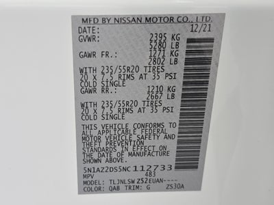 2022 Nissan Murano Platinum