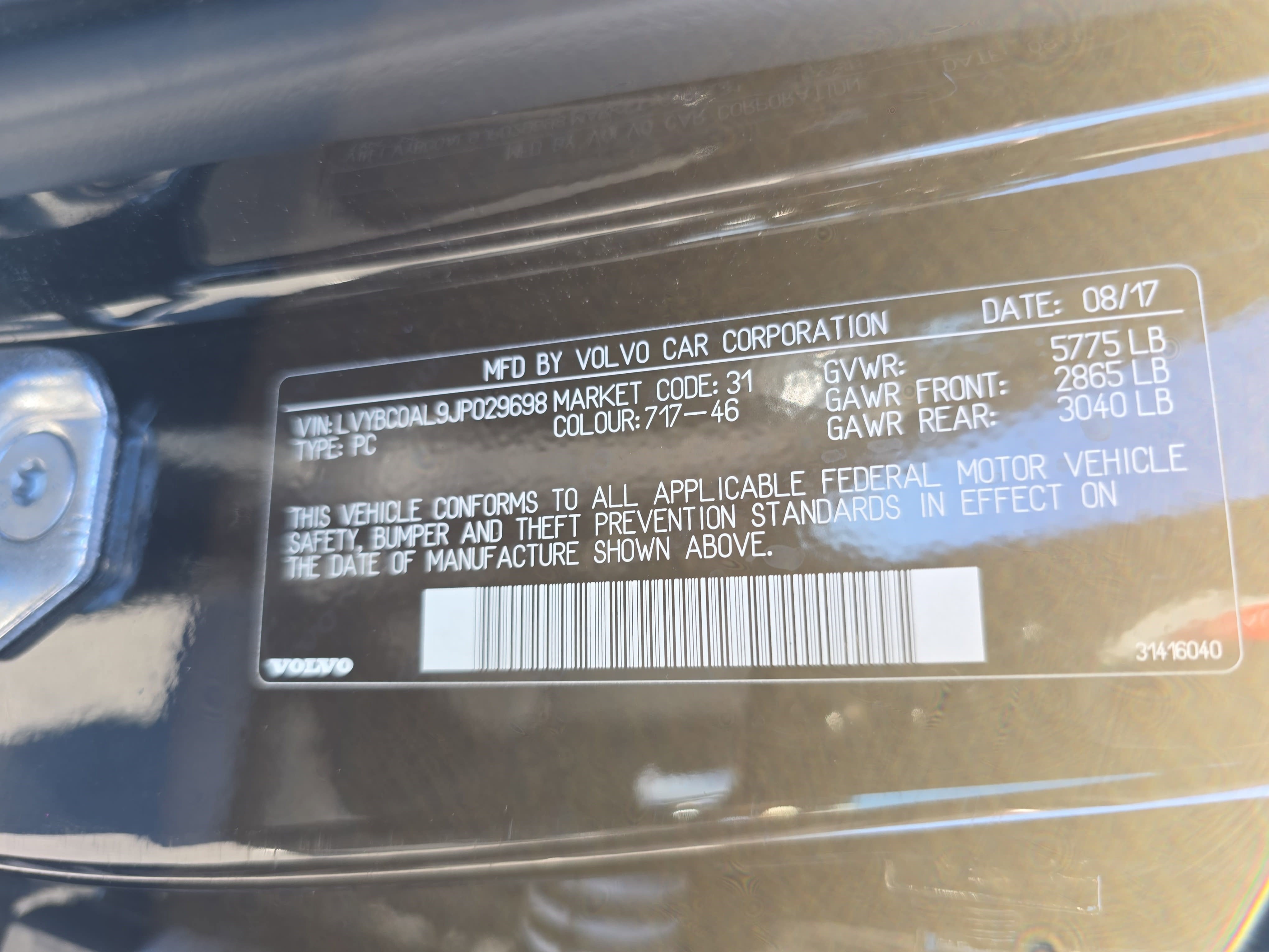 2018 Volvo S90 Inscription