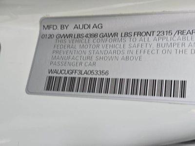 2020 Audi A3 Sedan Premium Plus