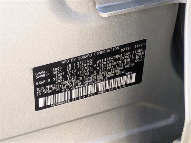 2022 Subaru Ascent Onyx Edition