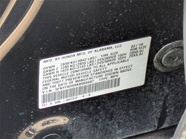 2019 Honda Pilot Elite