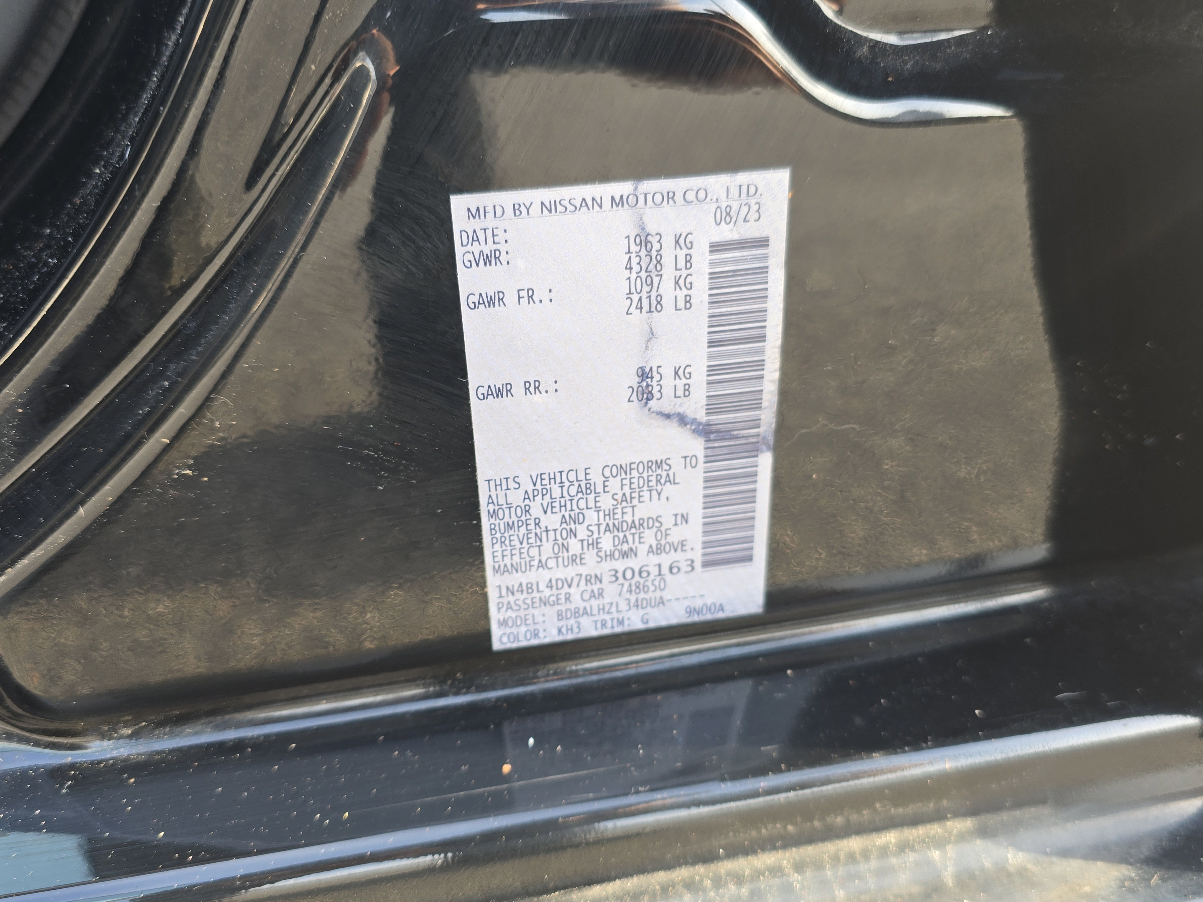 2024 Nissan Altima 2.5 SV