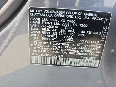 2022 Volkswagen Atlas Cross Sport 2.0T SE