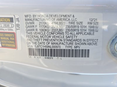 2022 Acura RDX w/Technology Package