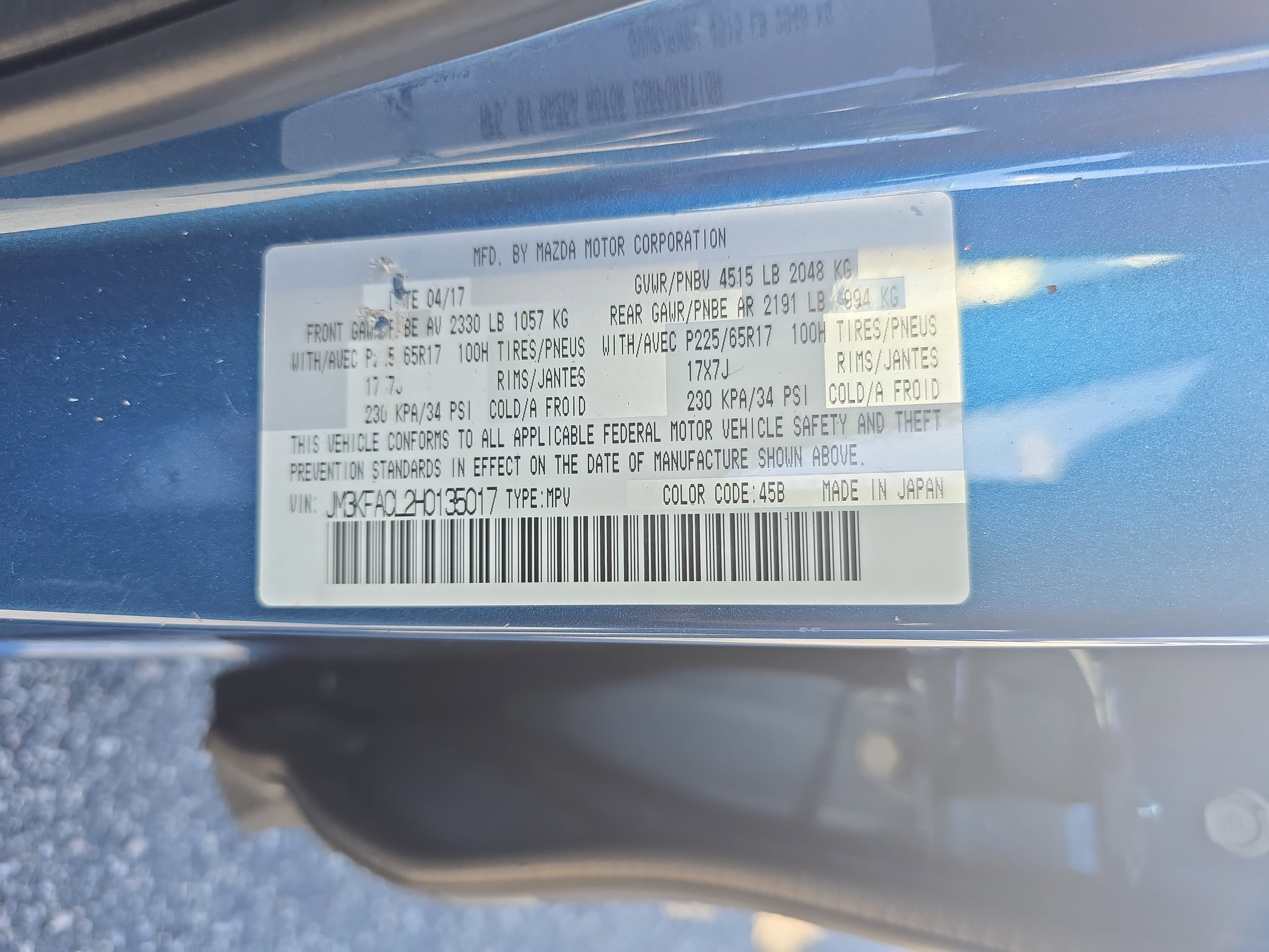 2017 Mazda Mazda CX-5 Touring