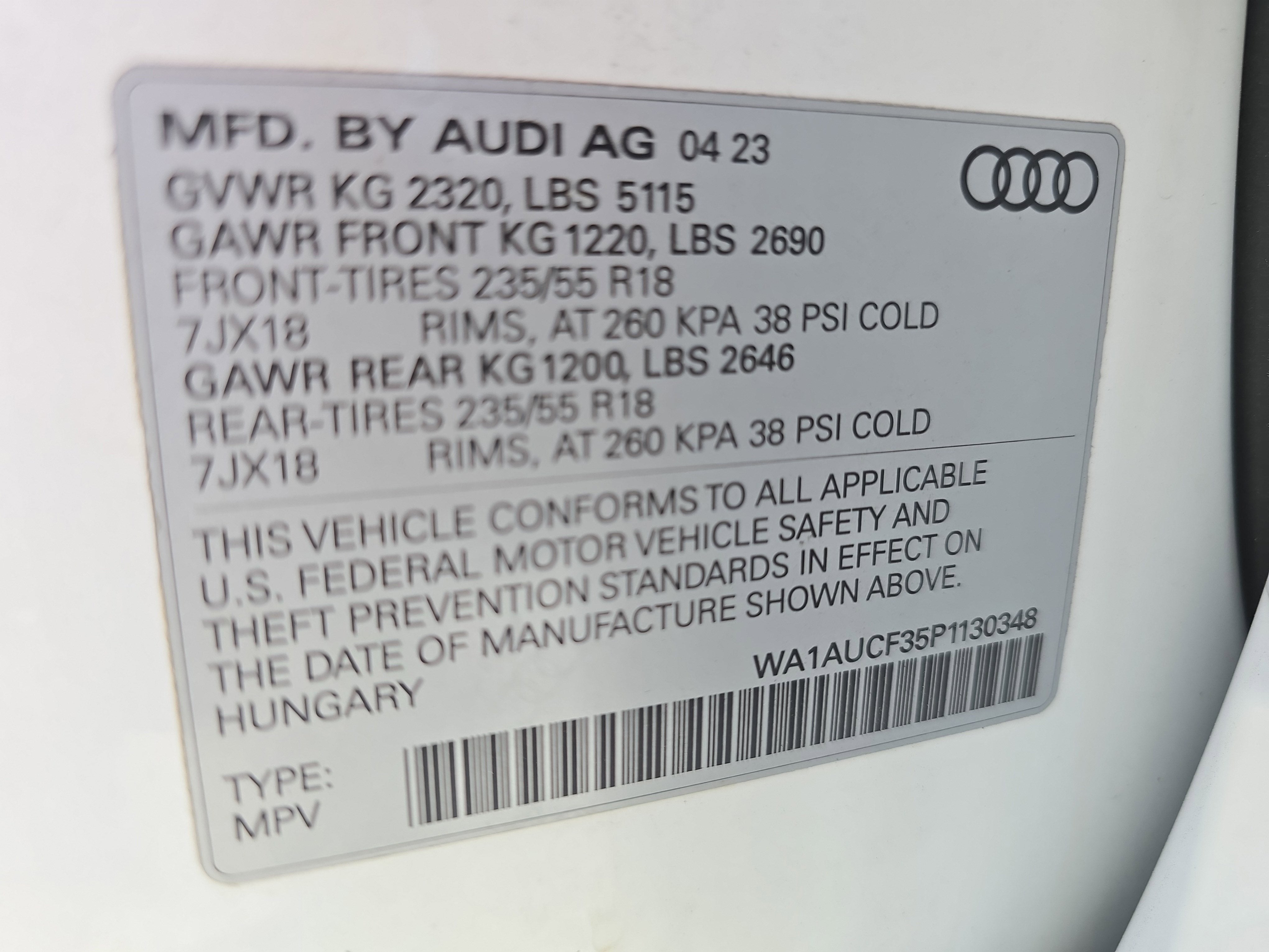 2023 Audi Q3 Premium