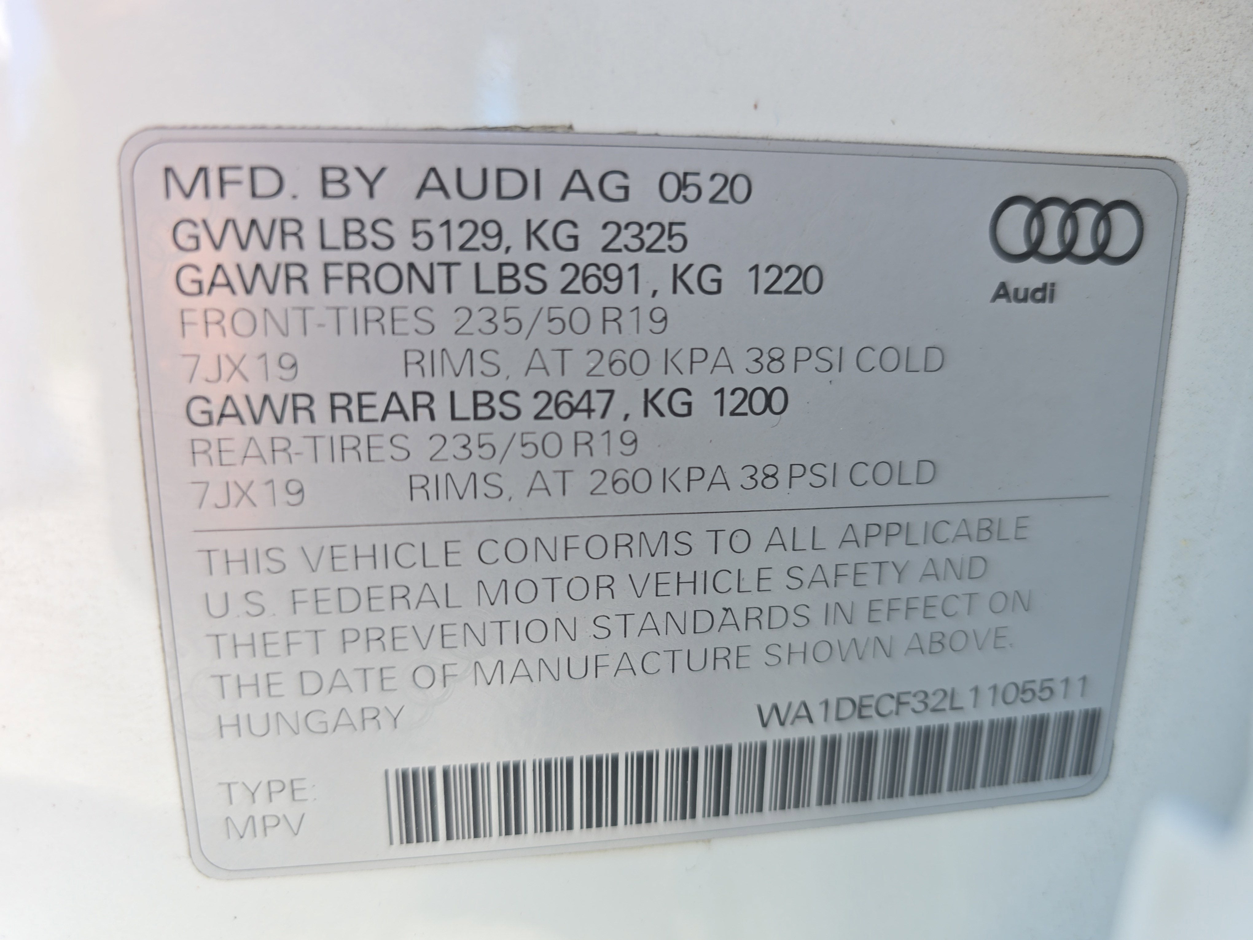 2020 Audi Q3 S line Premium