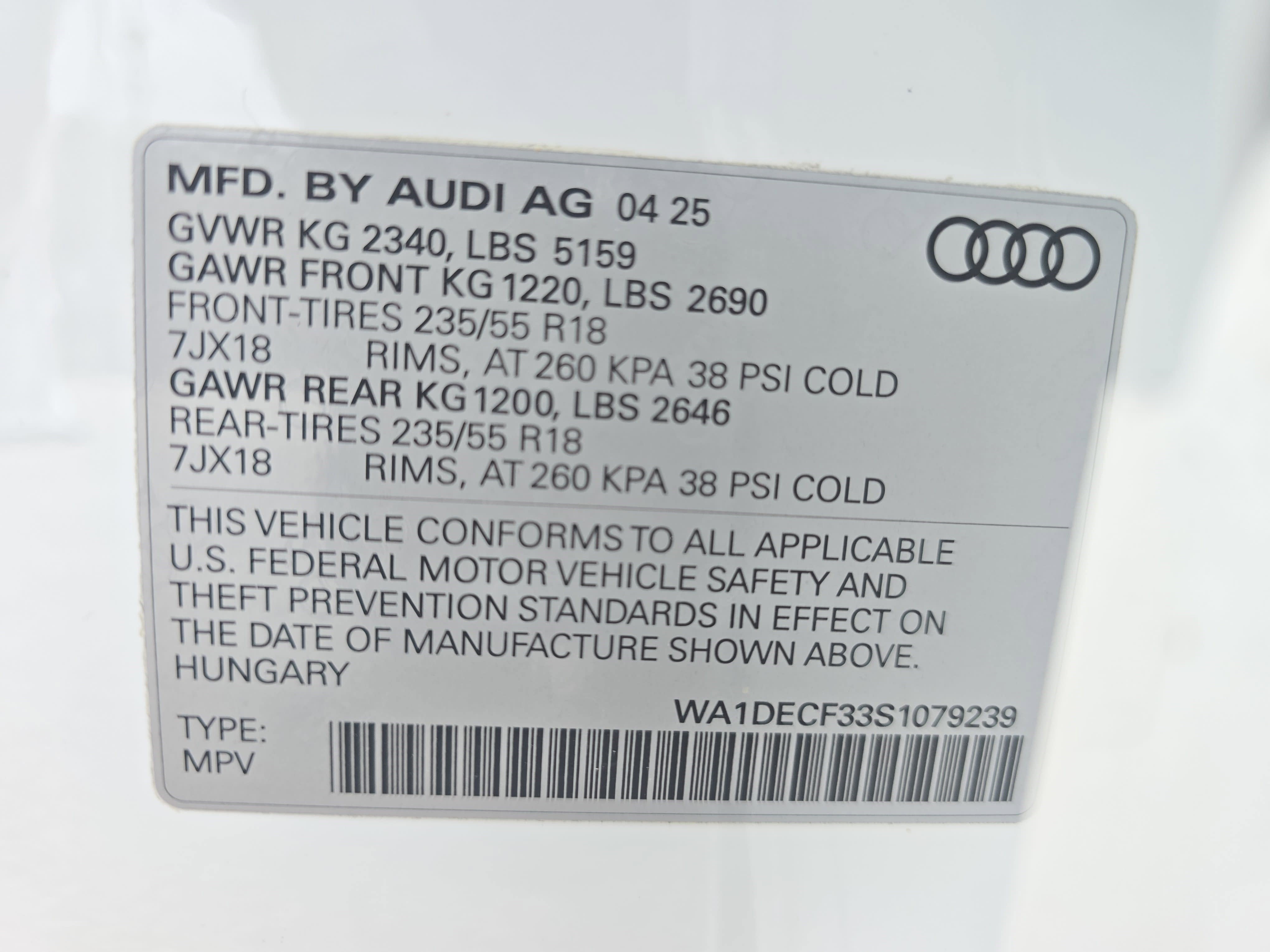 2025 Audi Q3 S line Premium