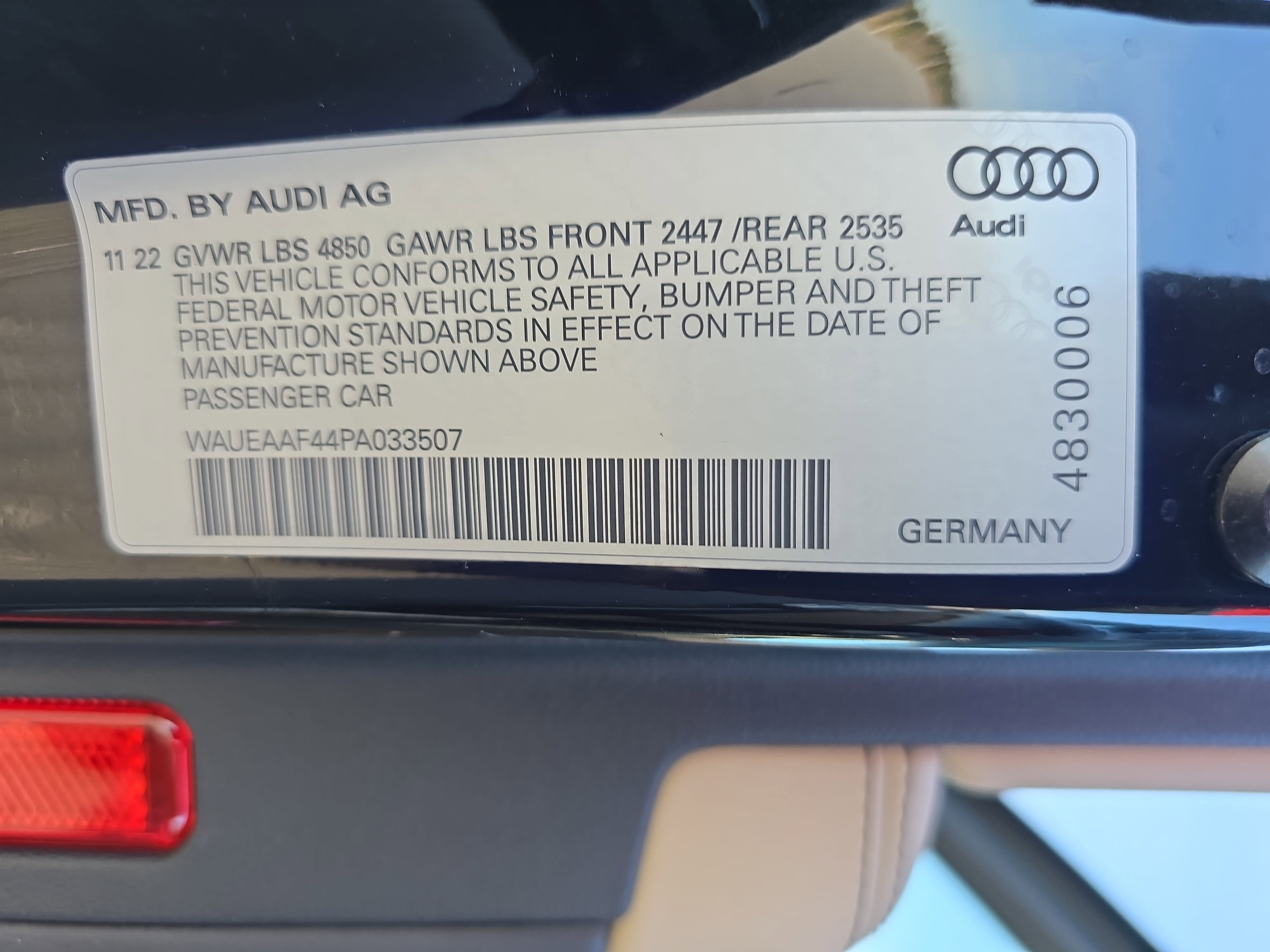 2023 Audi A4 Sedan S line Premium Plus