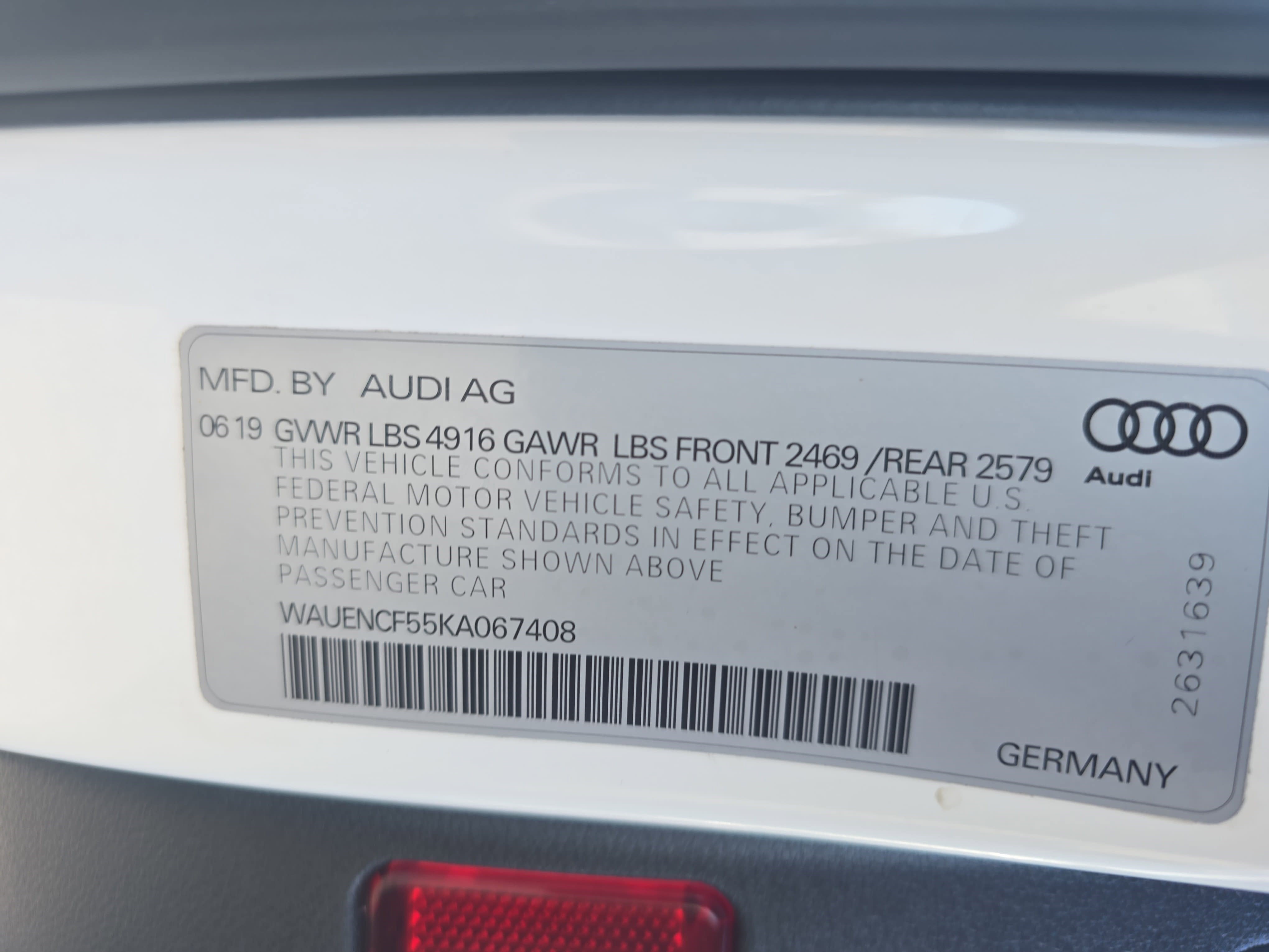 2019 Audi A5 Sportback Premium Plus