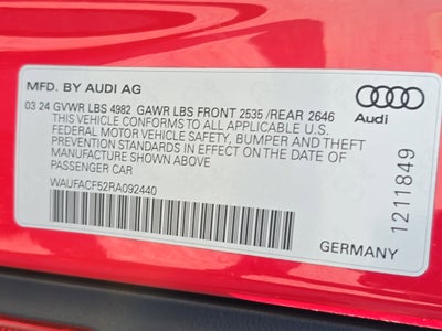 2024 Audi A5 Sportback S line Premium Plus