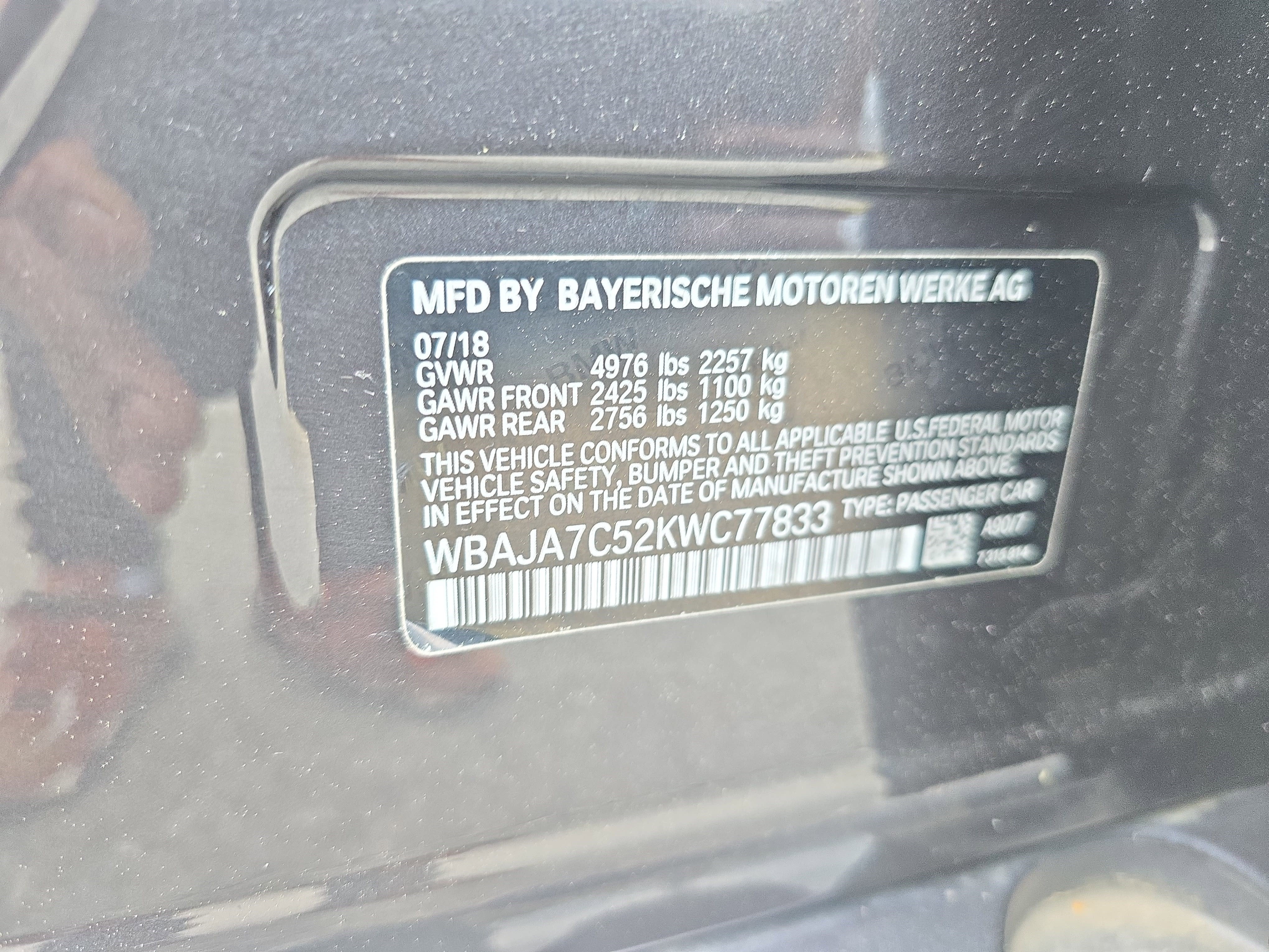 2019 BMW 5 Series 530i xDrive