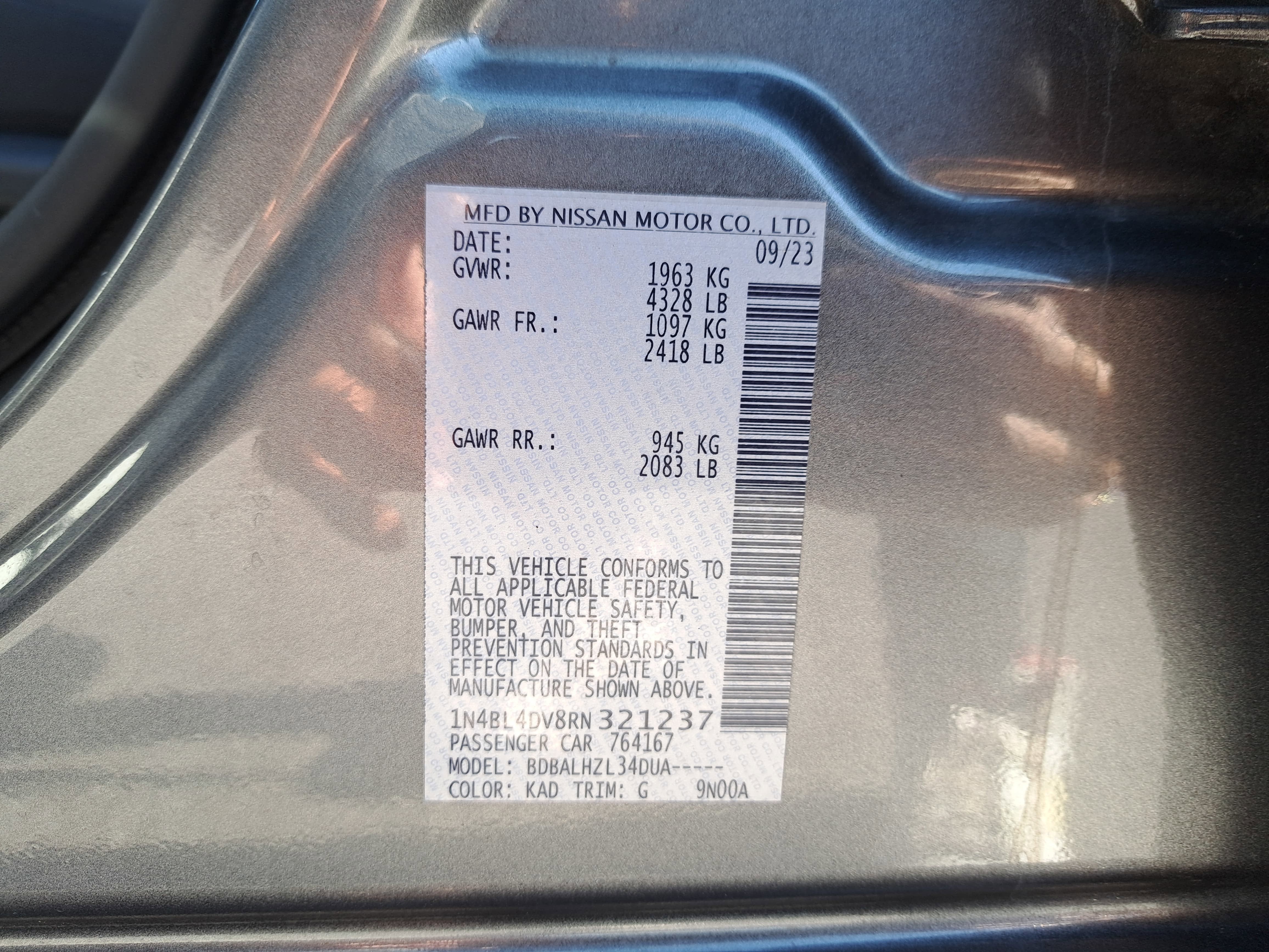 2024 Nissan Altima 2.5 SV