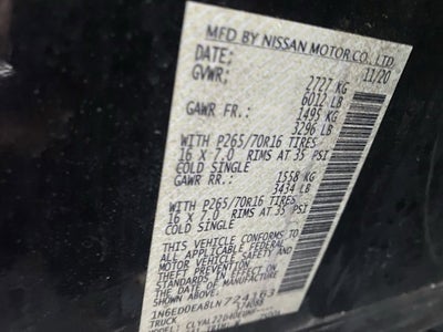 2020 Nissan Frontier SV