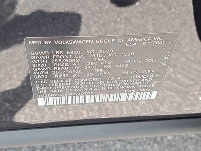 2025 Volkswagen Atlas 2.0T SEL