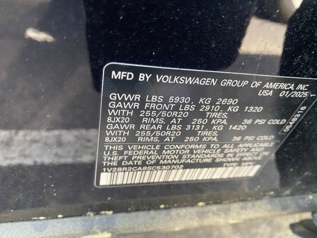 2025 Volkswagen Atlas 2.0T SEL