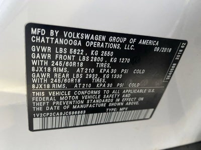 2018 Volkswagen Atlas 2.0T SE