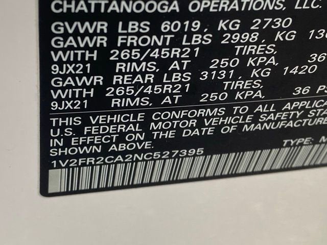 2022 Volkswagen Atlas 3.6L V6 SEL Premium R-Line