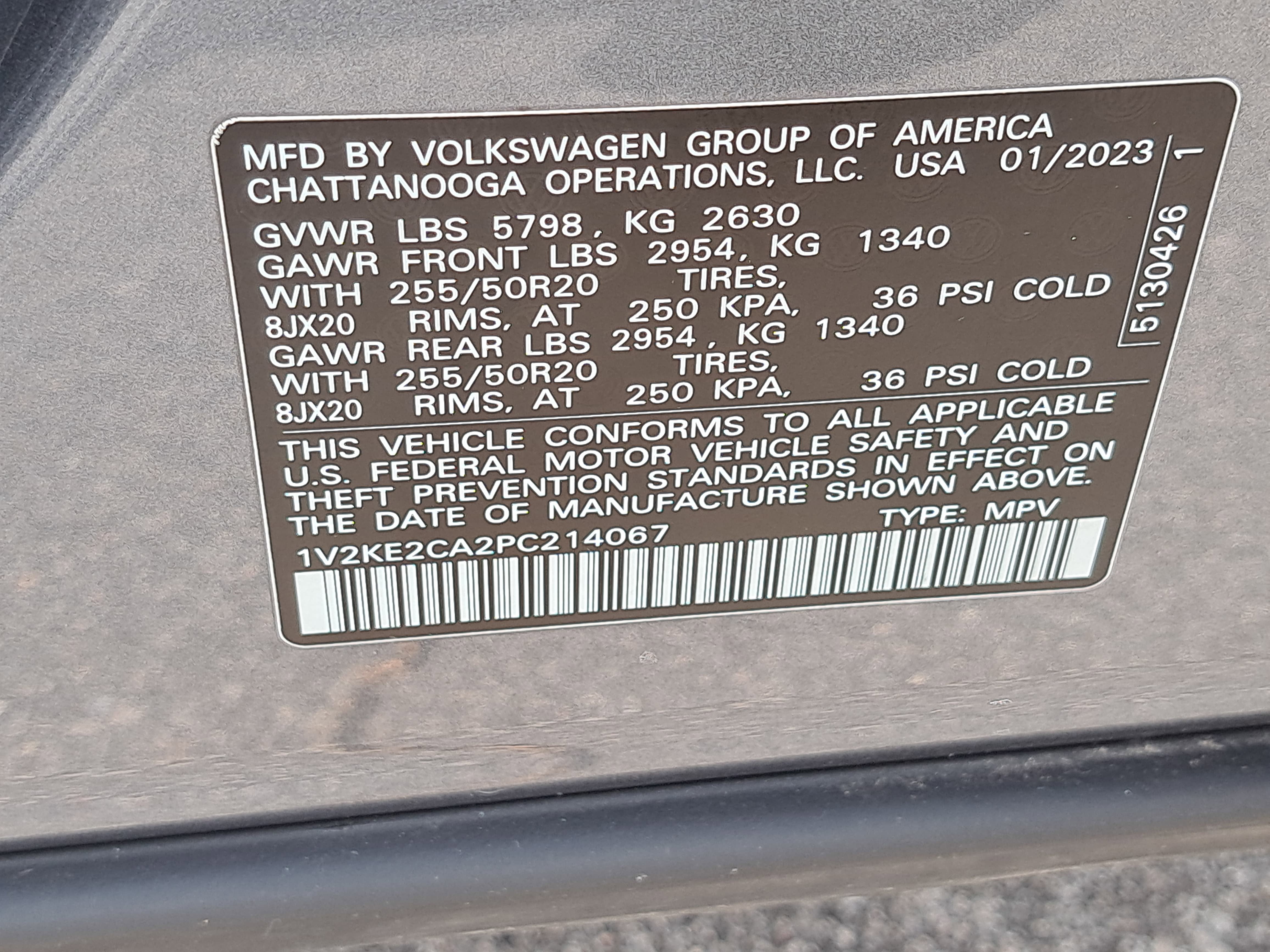 2023 Volkswagen Atlas Cross Sport 3.6L V6 SE w/Technology