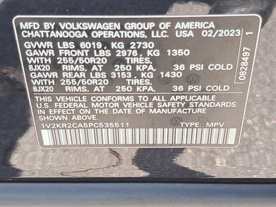 2023 Volkswagen Atlas 3.6L V6 SE w/Technology