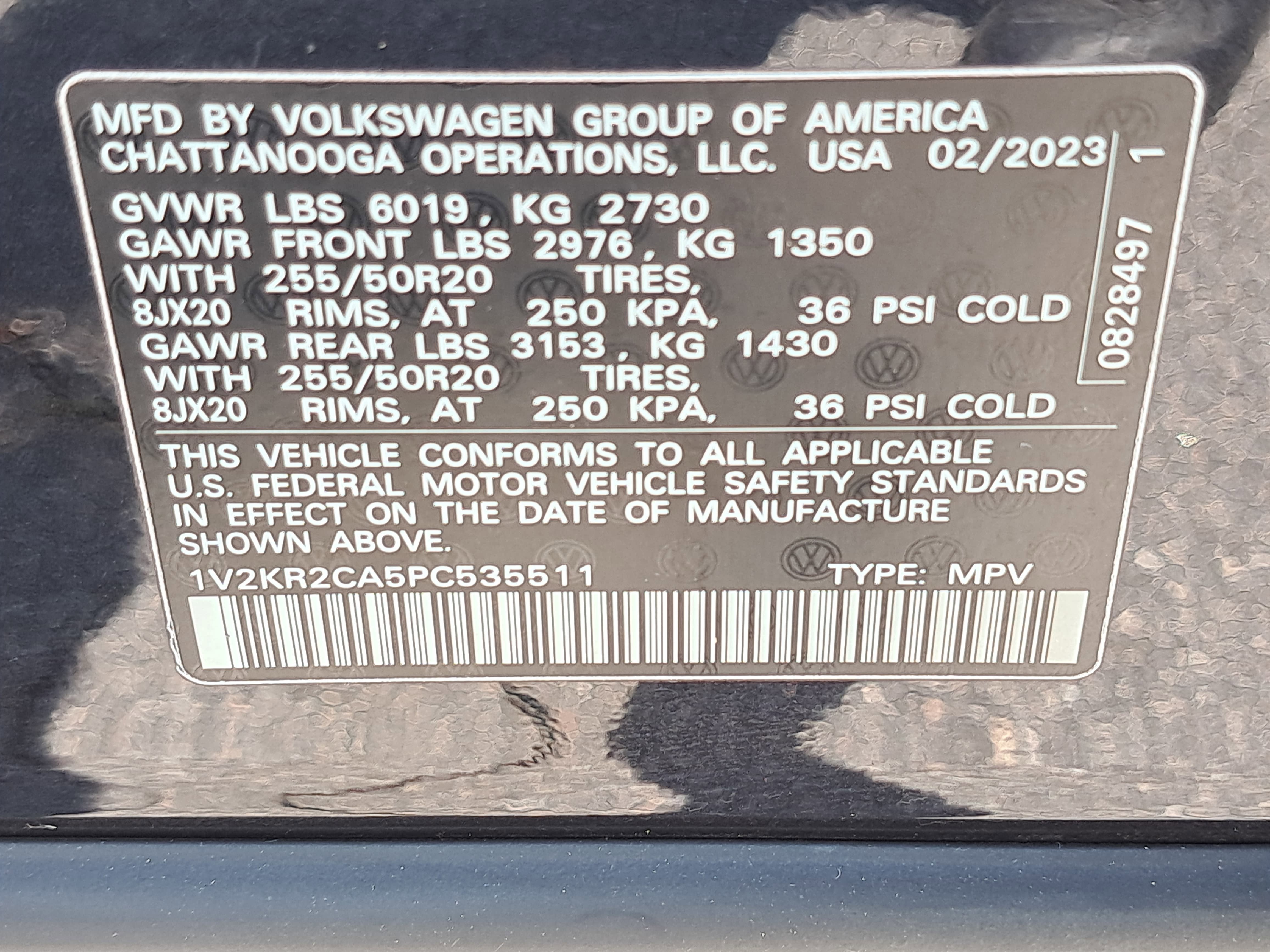 2023 Volkswagen Atlas 3.6L V6 SE w/Technology