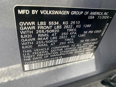 2025 Volkswagen Atlas Cross Sport 2.0T SE w/Technology
