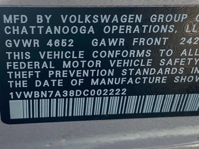 2013 Volkswagen Passat TDI SE