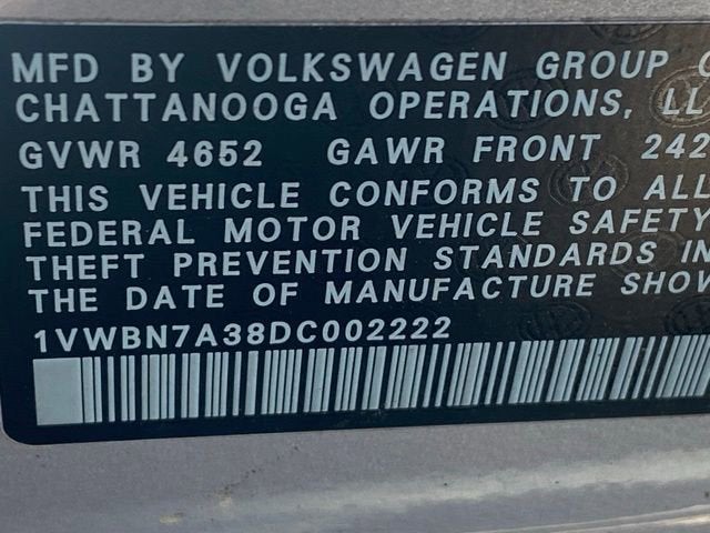 2013 Volkswagen Passat TDI SE