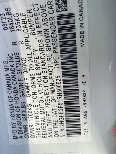 2024 Honda Civic Sedan Sport