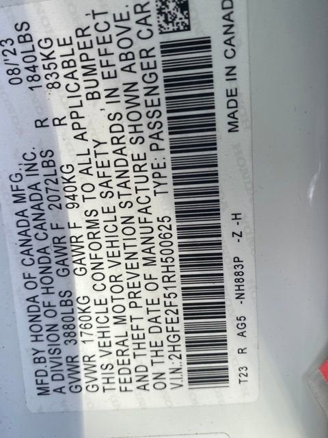 2024 Honda Civic Sedan Sport