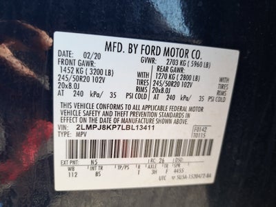 2020 Lincoln Nautilus Reserve