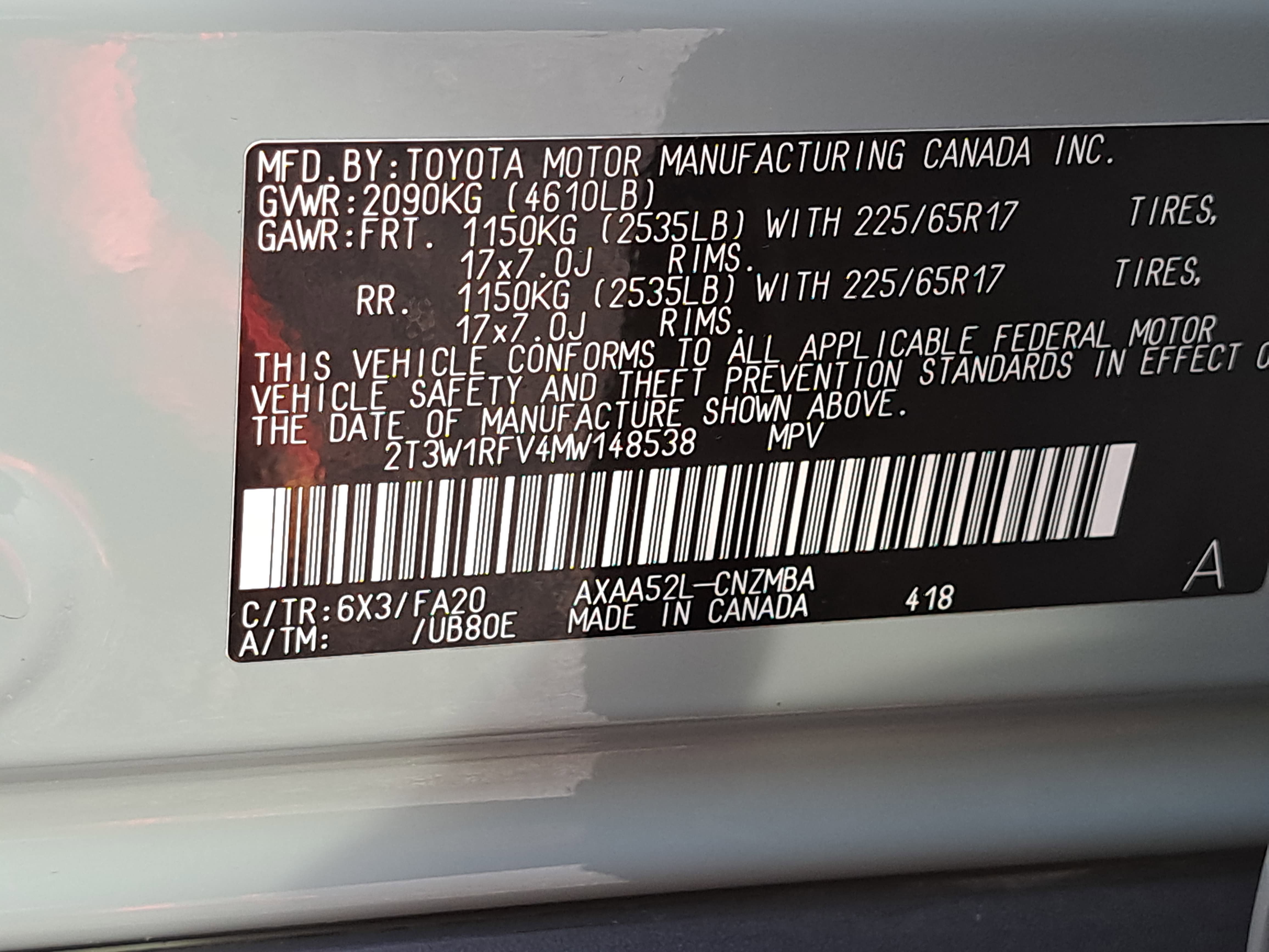 2021 Toyota RAV4 XLE