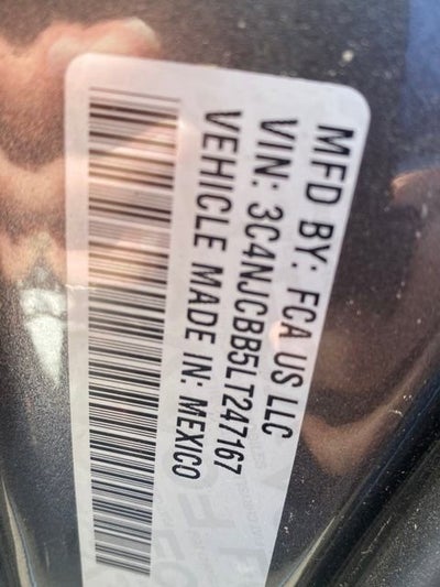 2020 Jeep Compass Latitude w/Sun/Safety Pkg