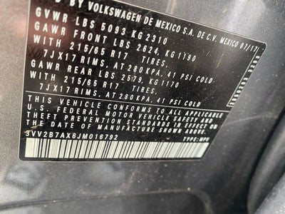 2018 Volkswagen Tiguan SE