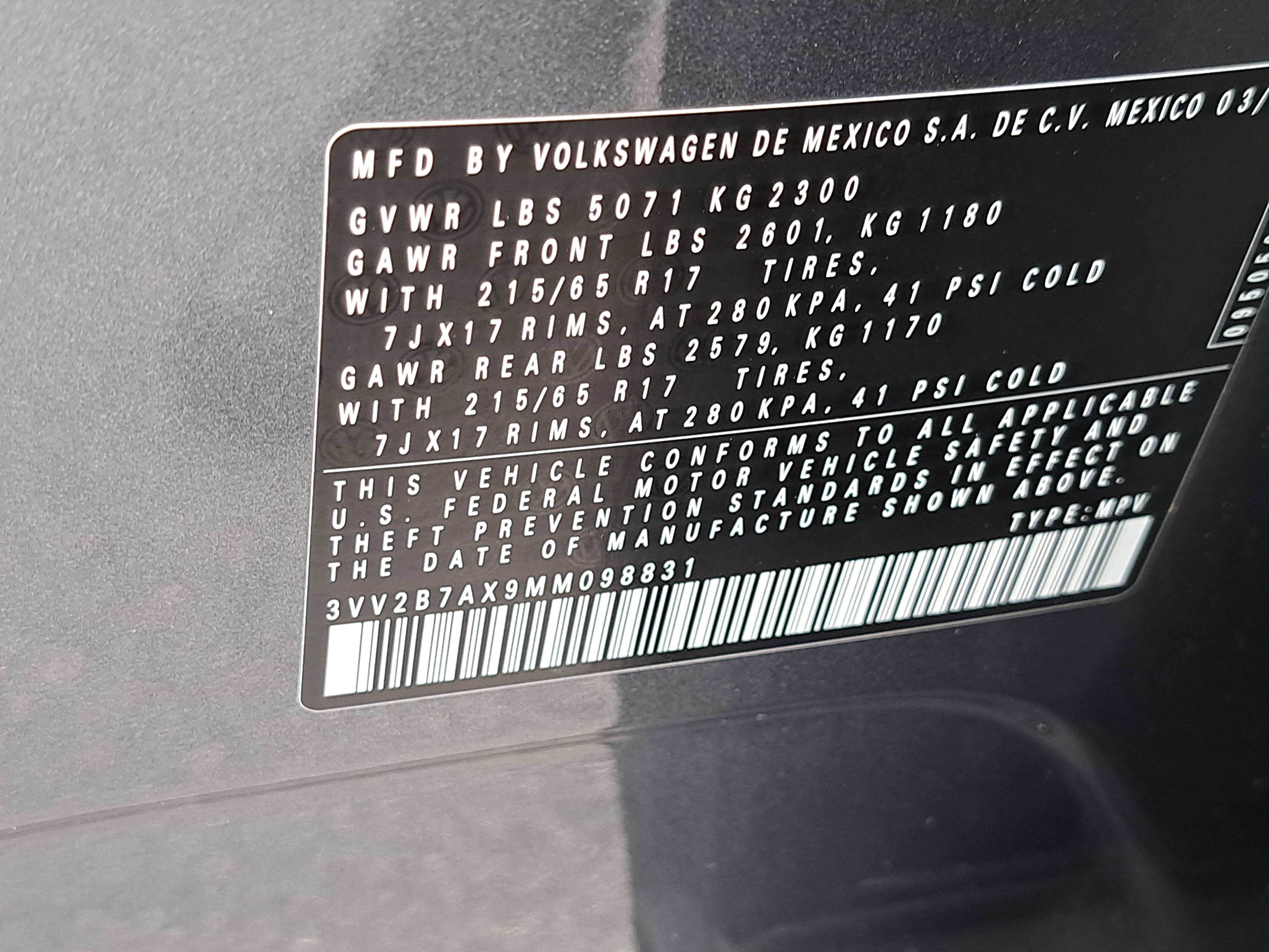 2021 Volkswagen Tiguan SE