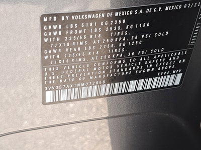 2022 Volkswagen Tiguan SE