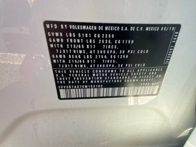 2019 Volkswagen Tiguan SE