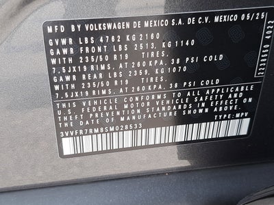 2025 Volkswagen Tiguan SE