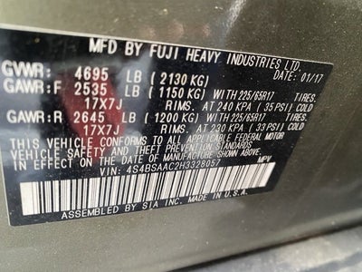 2017 Subaru Outback 2.5i