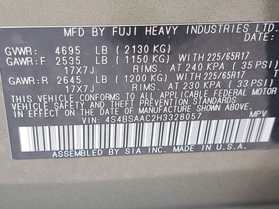 2017 Subaru Outback 2.5i