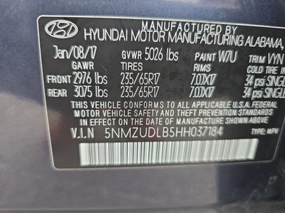 2017 Hyundai Santa Fe Sport 2.4L