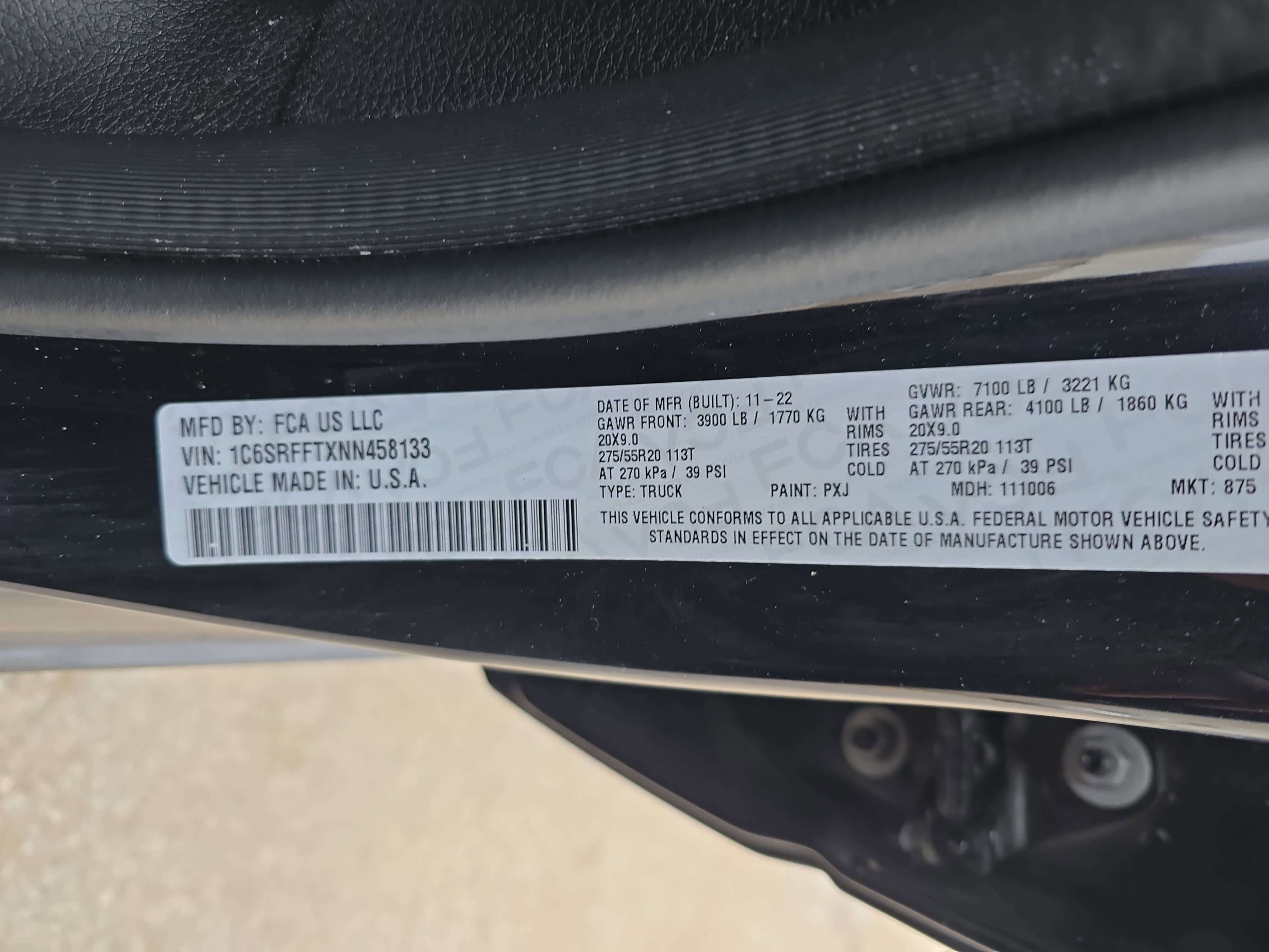 2022 RAM 1500 Big Horn