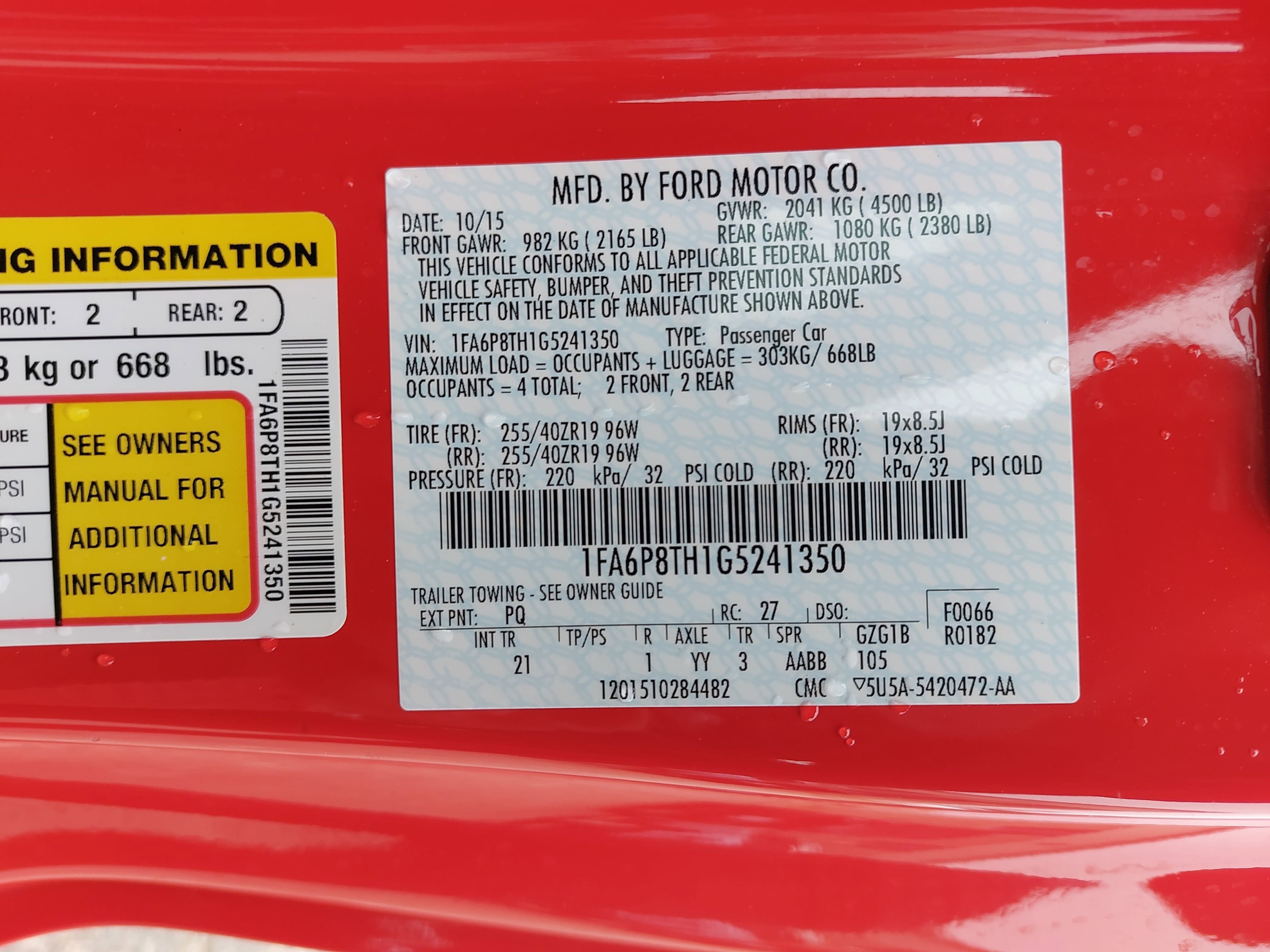 2016 Ford Mustang EcoBoost