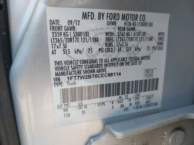 2012 Ford Super Duty F-250 SRW XL