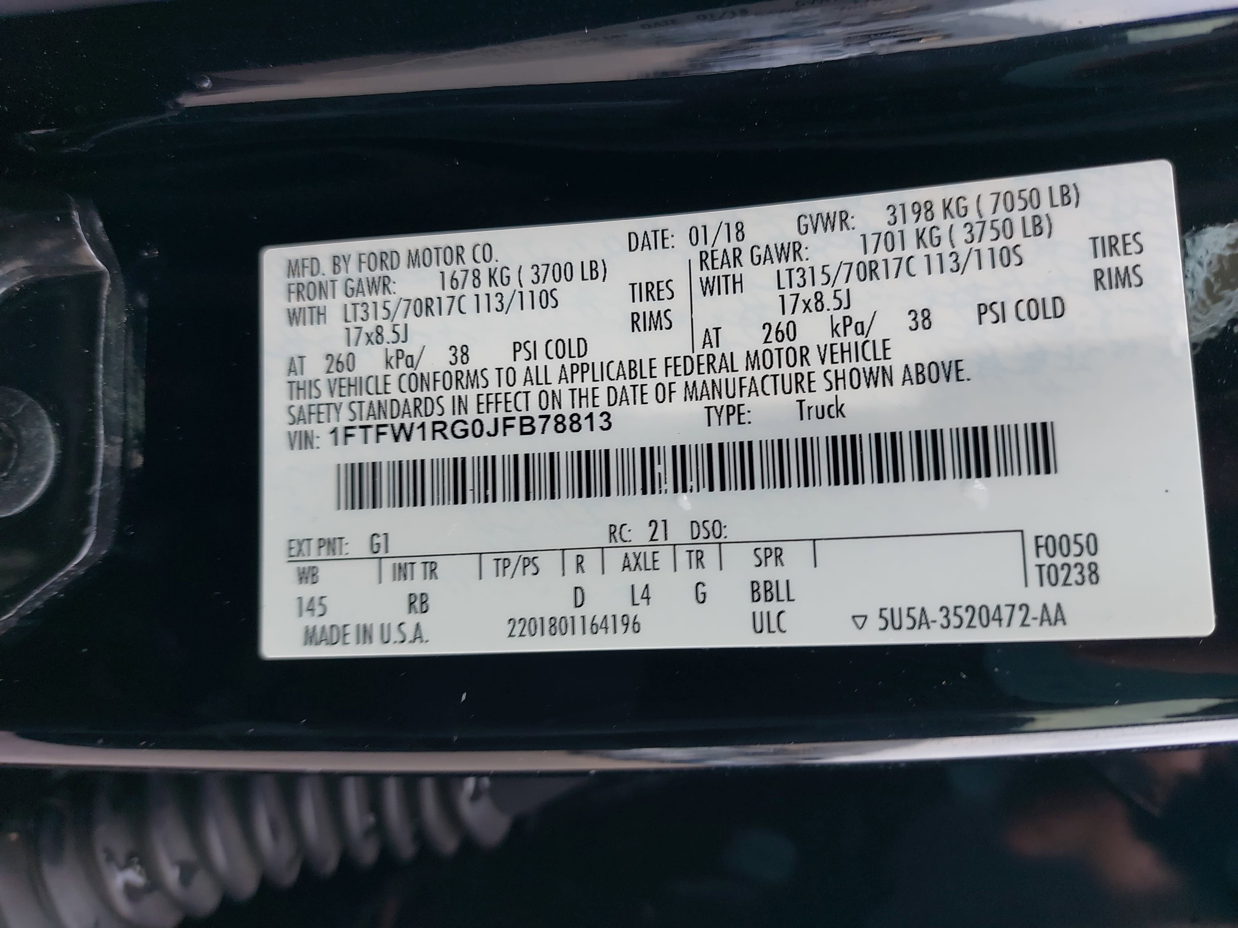 2018 Ford F-150 Raptor