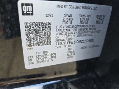 2022 Chevrolet Silverado 1500 LTD LT Trail Boss