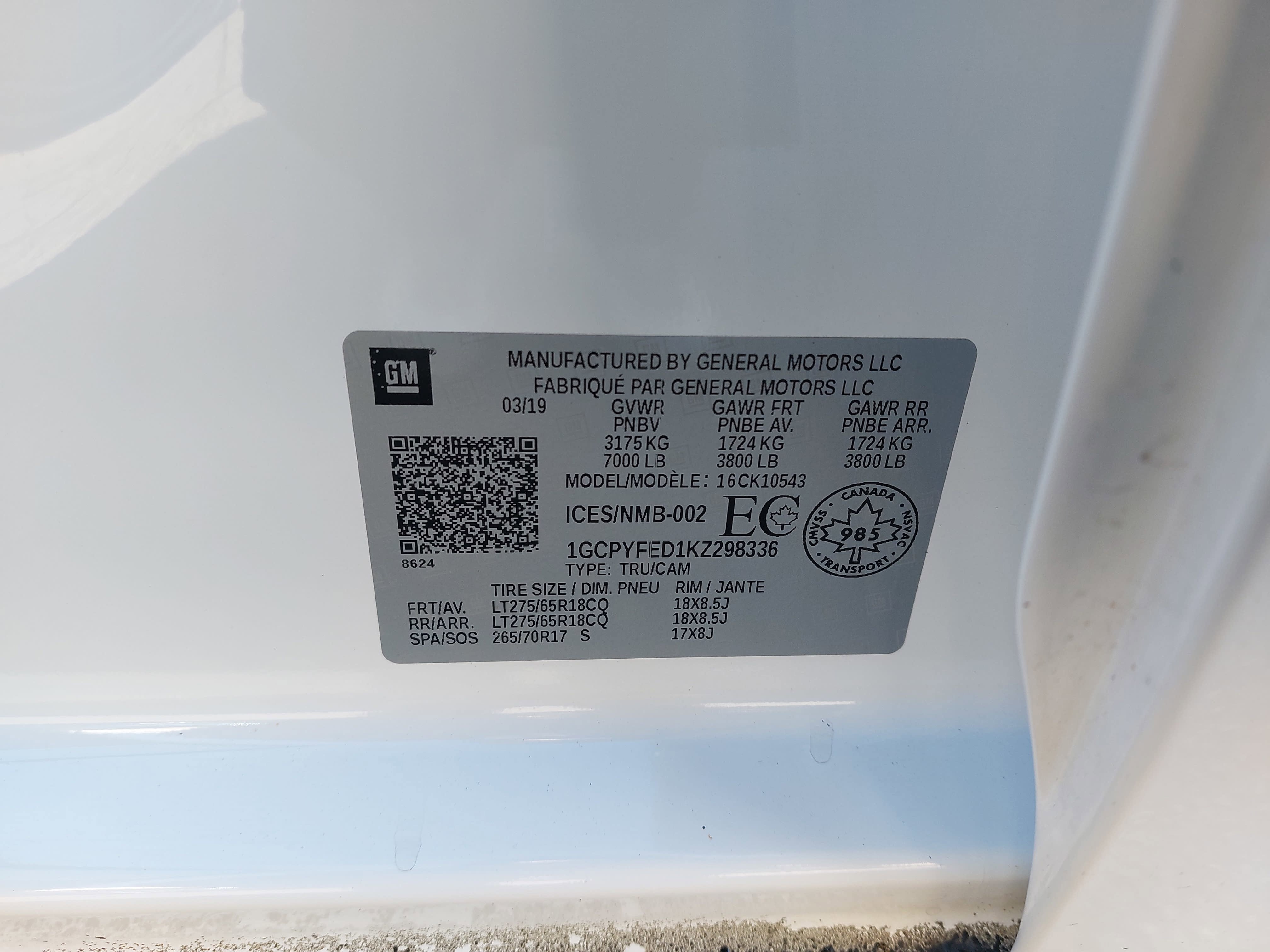 2019 Chevrolet Silverado 1500 LT Trail Boss